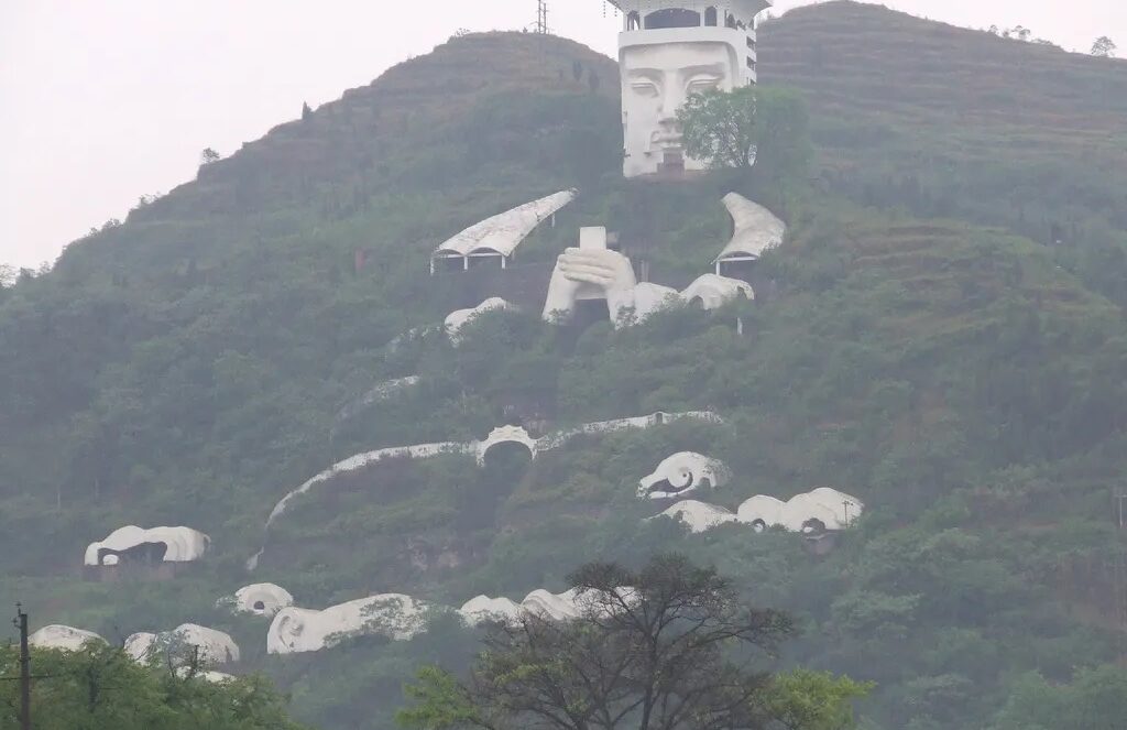 On Ming Mountain, above the north bank of the Yangtze in Chongqing, stands a complex of temples and painted halls devoted entirely to the afterlife.