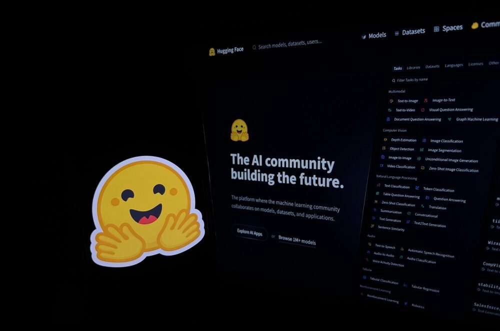 Hugging Face is famous in the AI space. Its mission is to 'democratize good machine learning' by providing benchmark datasets, community collaboration tools, and robotic platforms.