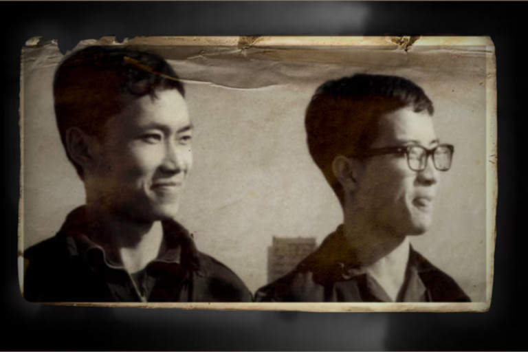 Kent Wong and his classmate Xi.