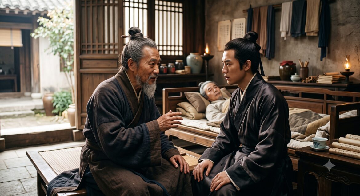 Hua Tuo diagnosing a patient.
