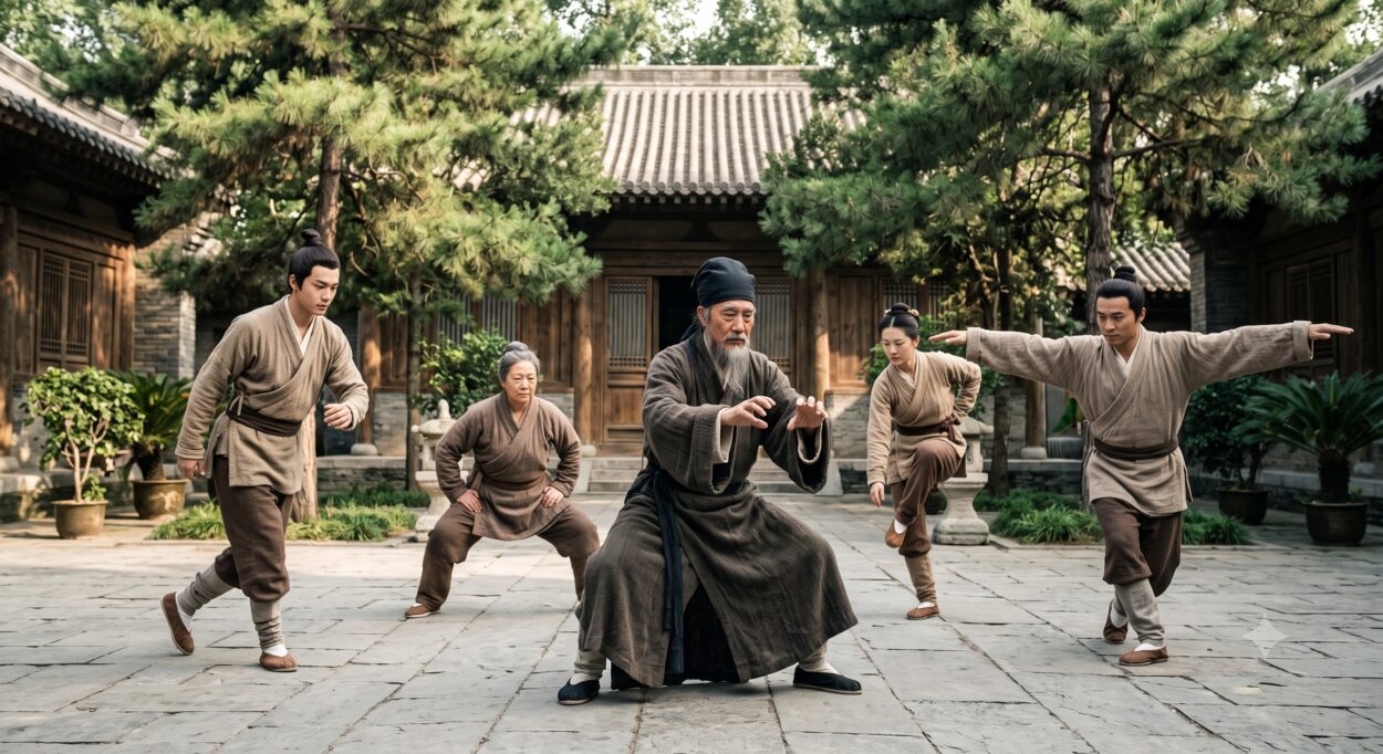 Based on this philosophy, Hua Tuo created the famous Five Animal Frolics (Wu Qin Xi). Inspired by the movements of five animals, he imitated the tiger's strength, the deer's agility, the bear's steadiness, the monkey's nimbleness, and the bird's grace to create a series of exercises combining stretching, balance, breathing, and full-body coordination.