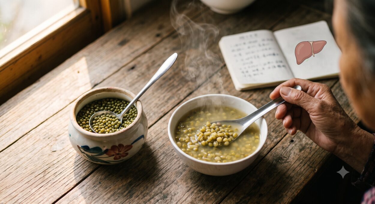 Mung beans possess a strong cooling nature that makes them even more potent than red beans for detoxifying the body and clearing internal heat, though cold-sensitive individuals or those prone to diarrhea should avoid overconsumption.