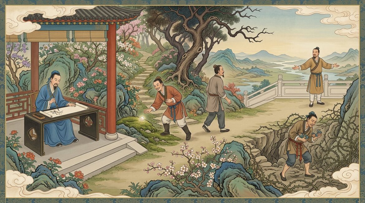 A scene from ancient China.