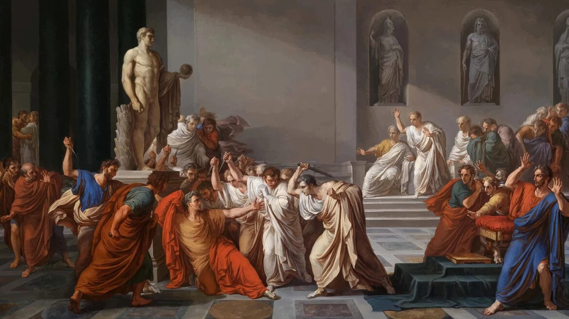 Julius Caesar's death.