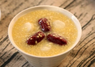Millet with red dates.