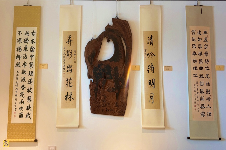 Selected calligraphy works displayed at the 2026 Keelung City Calligraphy Association Exhibition.