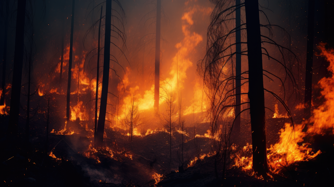 An Australian bushfire.