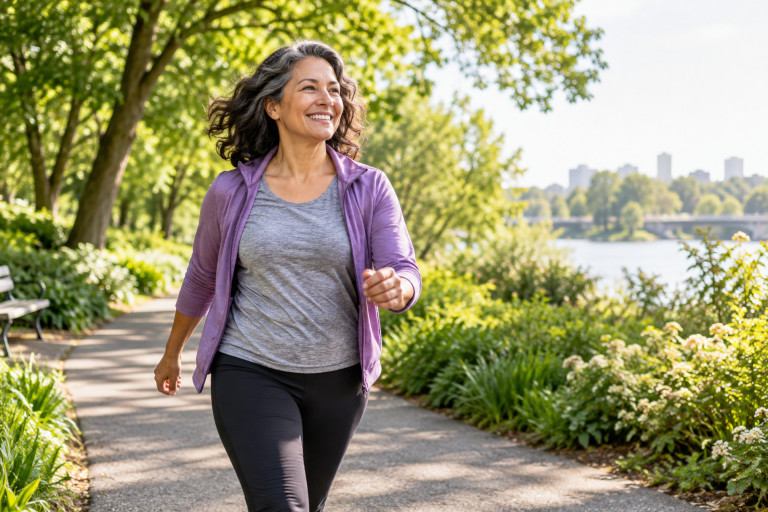 Regular physical activity, such as brisk walking, helps maintain cardiovascular health and can reduce several risk factors associated with blocked arteries and heart disease.