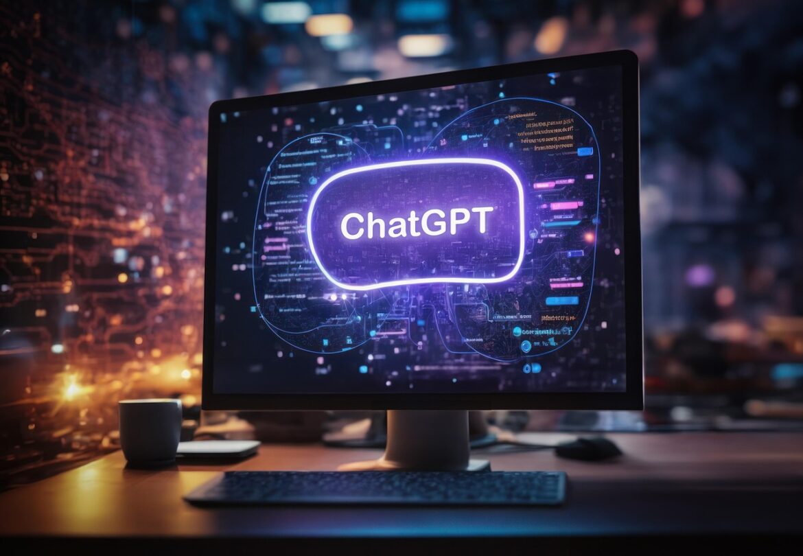 ChatGPT on a computer screen.